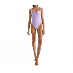 NEW CIN CIN classic square neck swimsuit in periwinkle